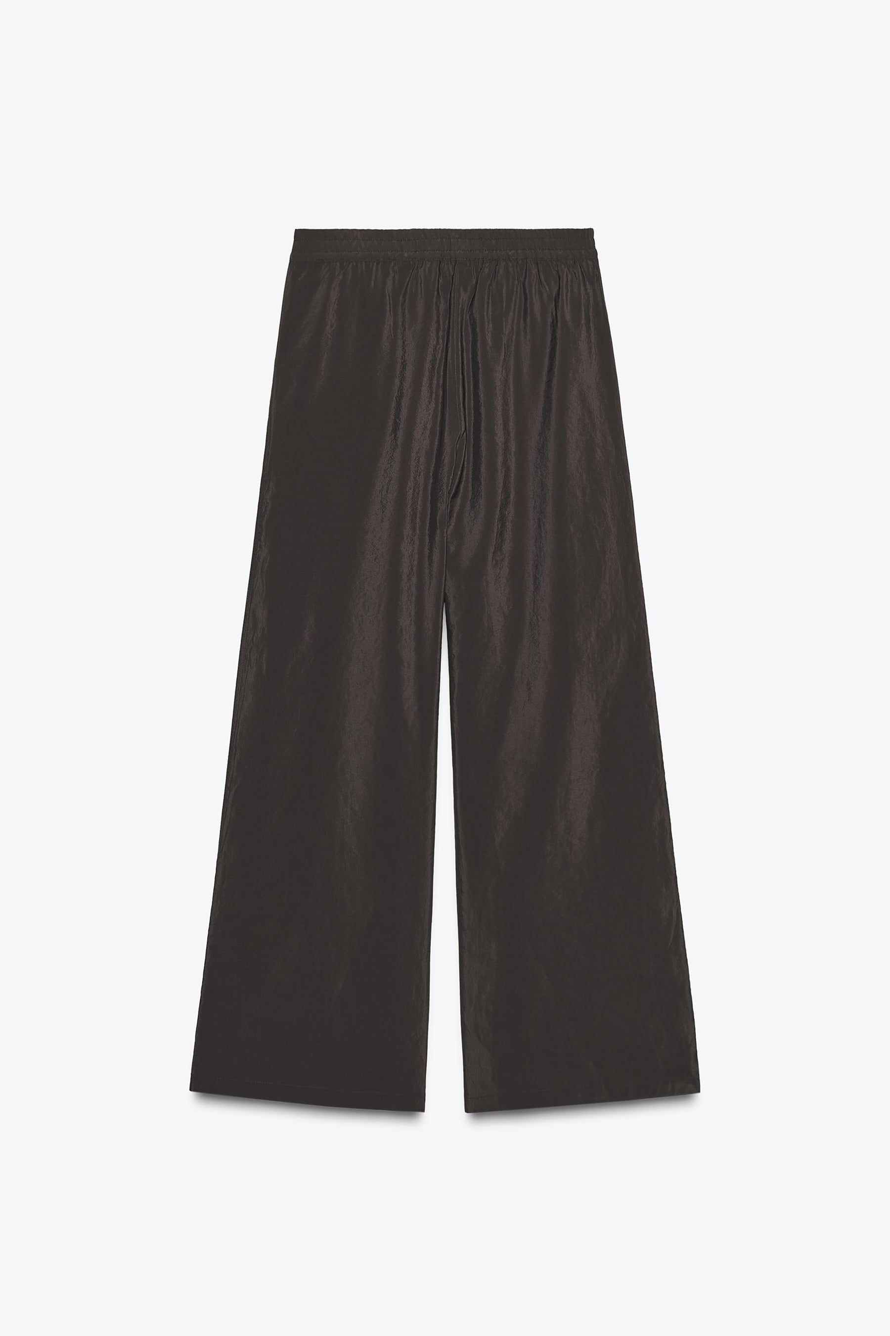 Elastic-Waist Wide Trousers