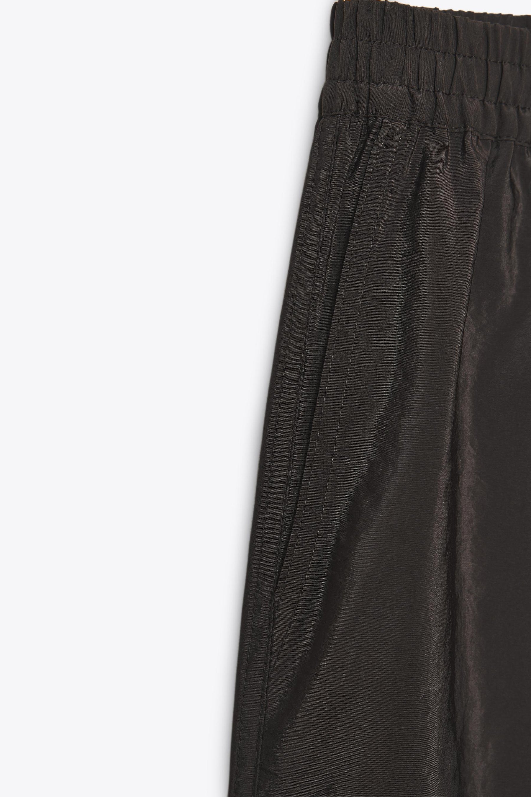 Elastic-Waist Wide Trousers