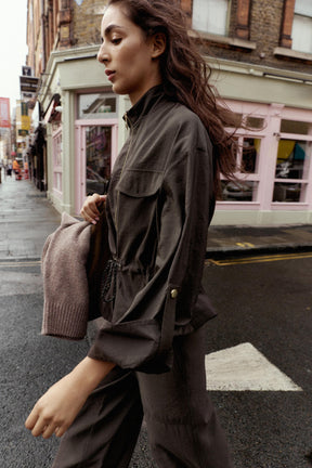 SAFARI JACKET WITH DRAWSTRING - Image 6