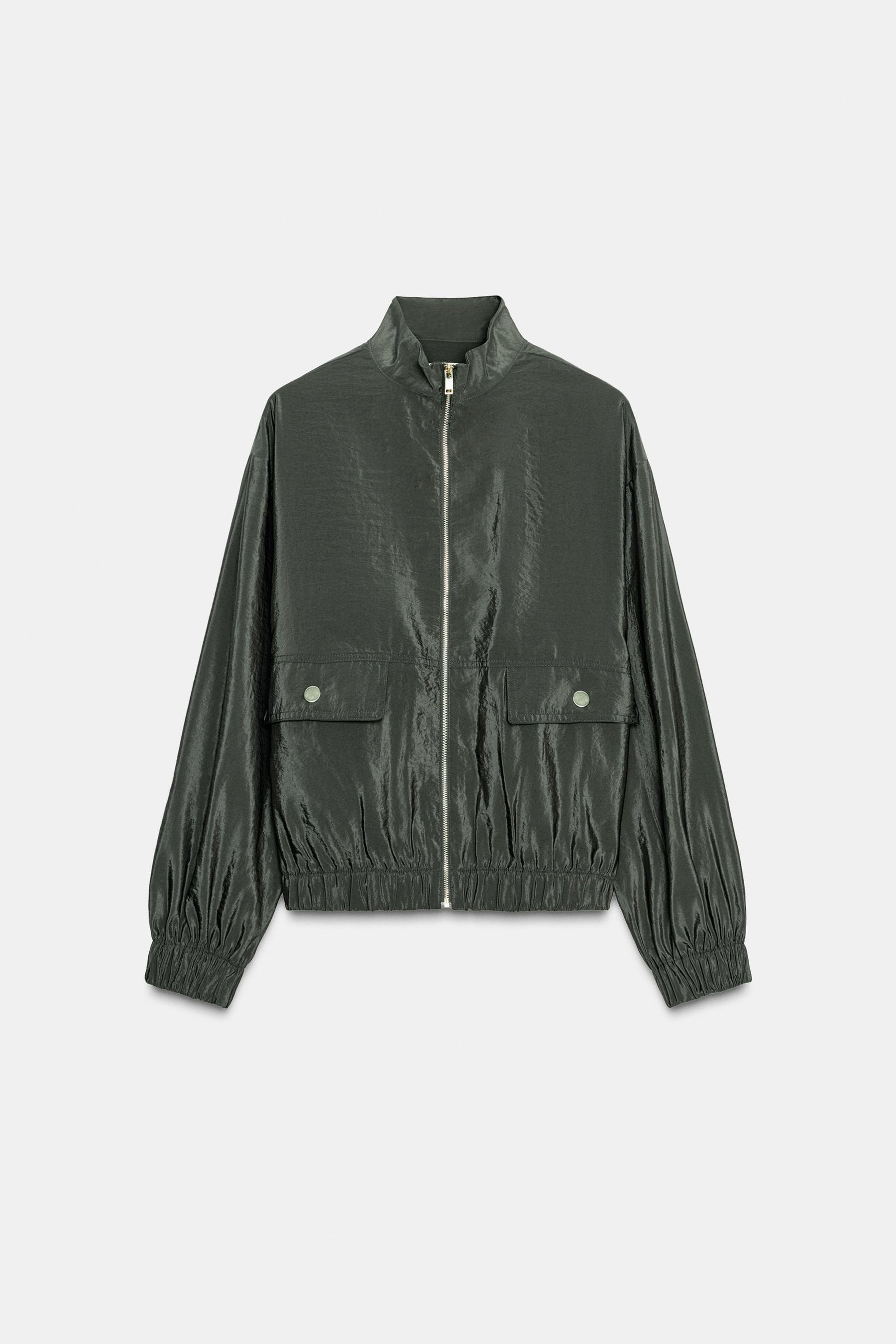 High-Neck Bomber Jacket