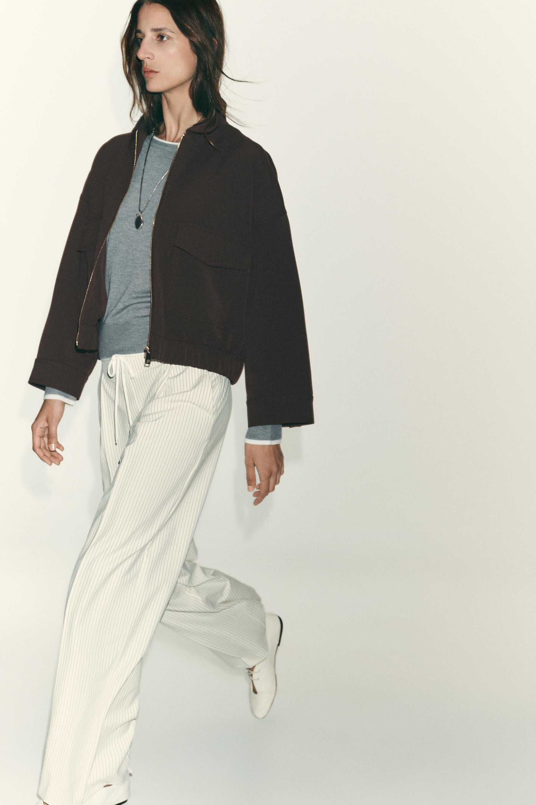 WIDE-LEG TROUSERS WITH WAISTBAND