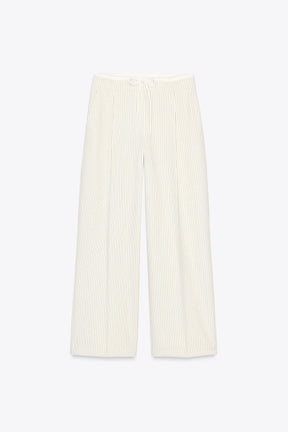 WIDE-LEG TROUSERS WITH WAISTBAND