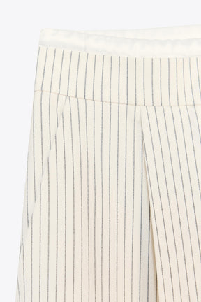 Wide-leg trousers with waistband