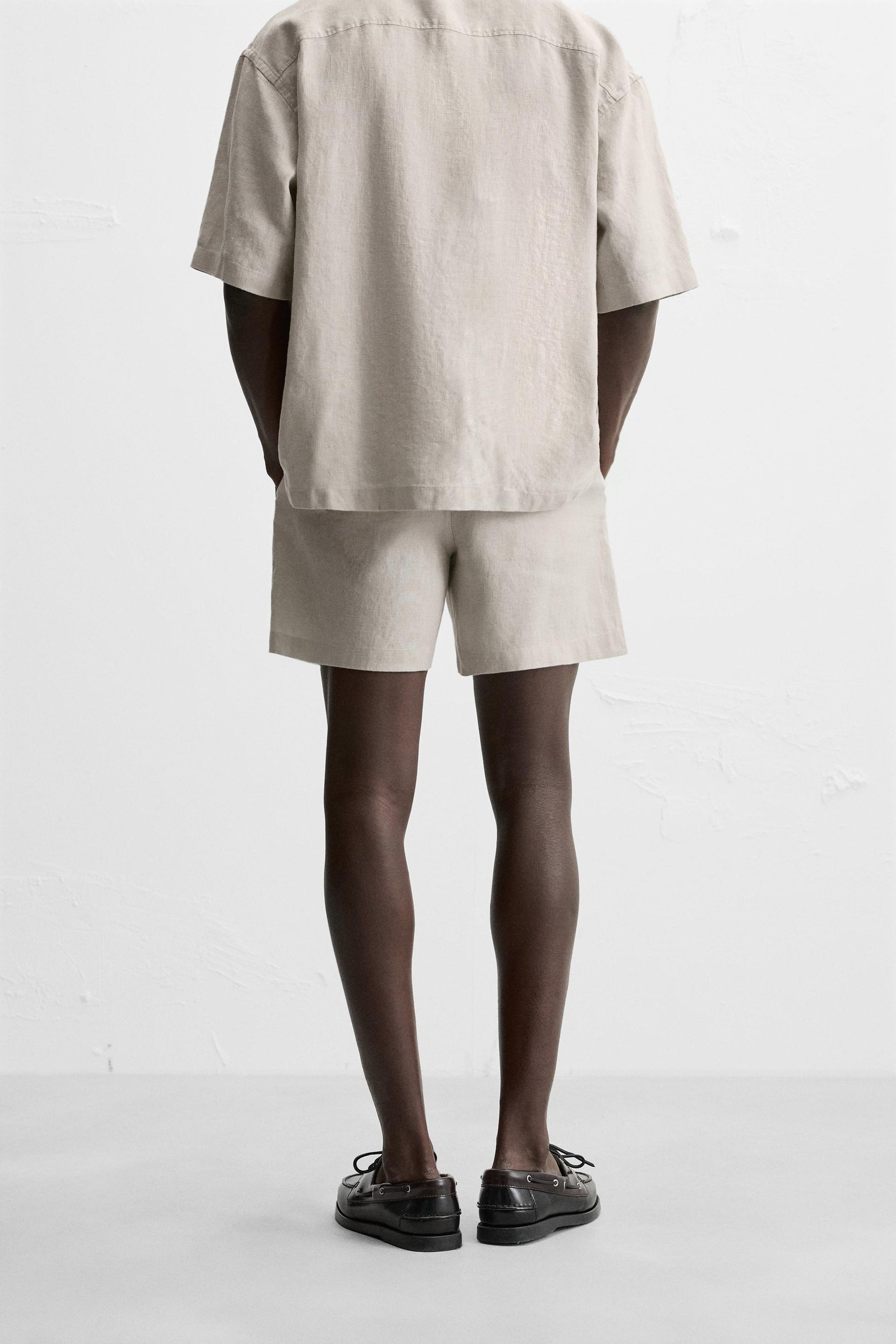 100% LINEN BERMUDA SHORTS - Image 3