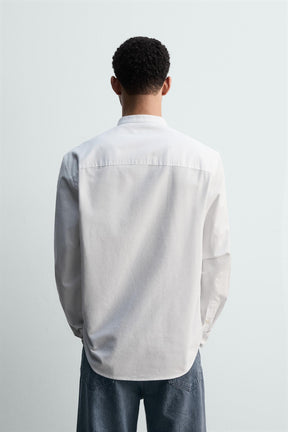OXFORD SHIRT WITH STAND-UP COLLAR - Image 3