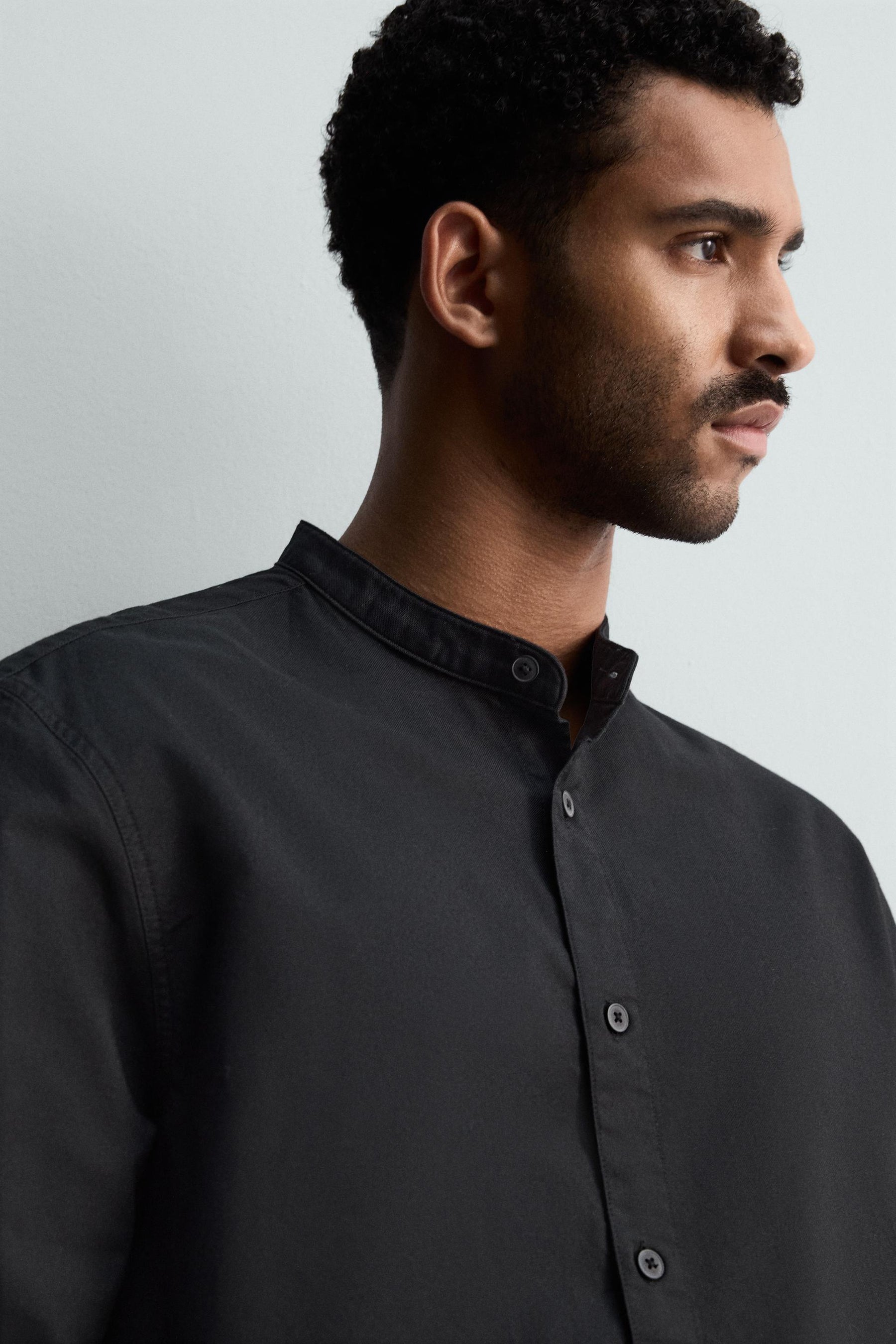 OXFORD SHIRT WITH STAND-UP COLLAR - Image 5