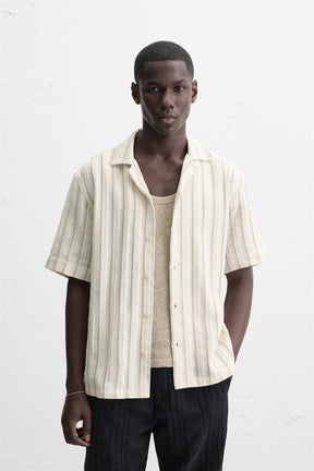 STRIPED TEXTURED SHIRT - Image 2