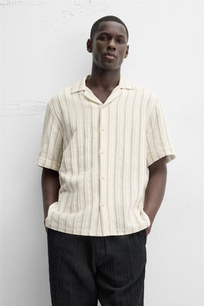 STRIPED TEXTURED SHIRT - Image 5
