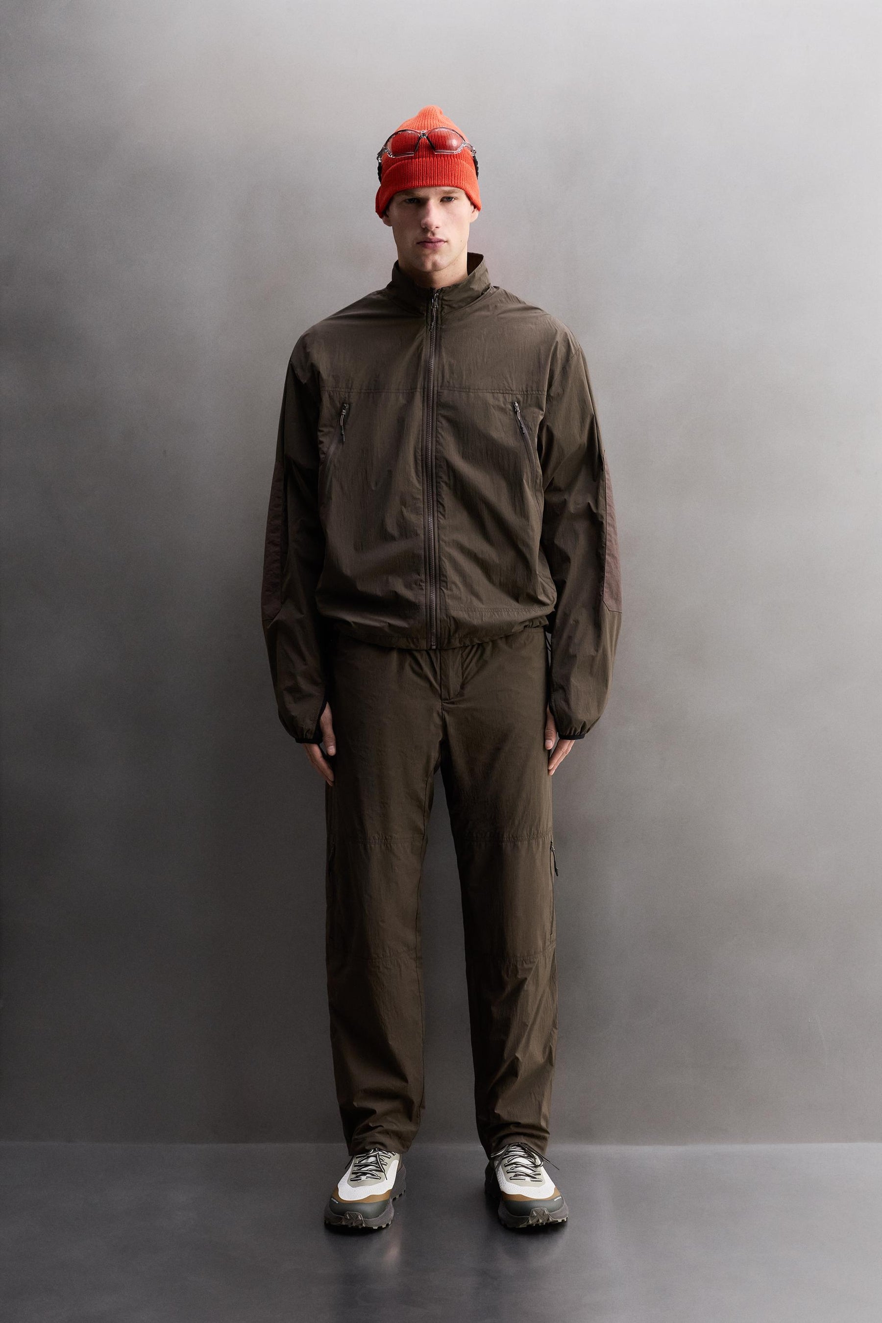 TECHNICAL JACKET WITH CONTRAST LINING - Image 1