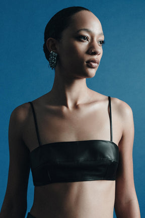 Leather Bandeau Top Limited