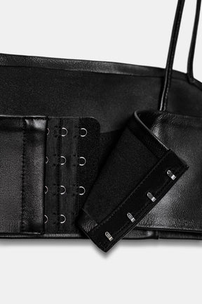 Leather Bandeau Top Limited