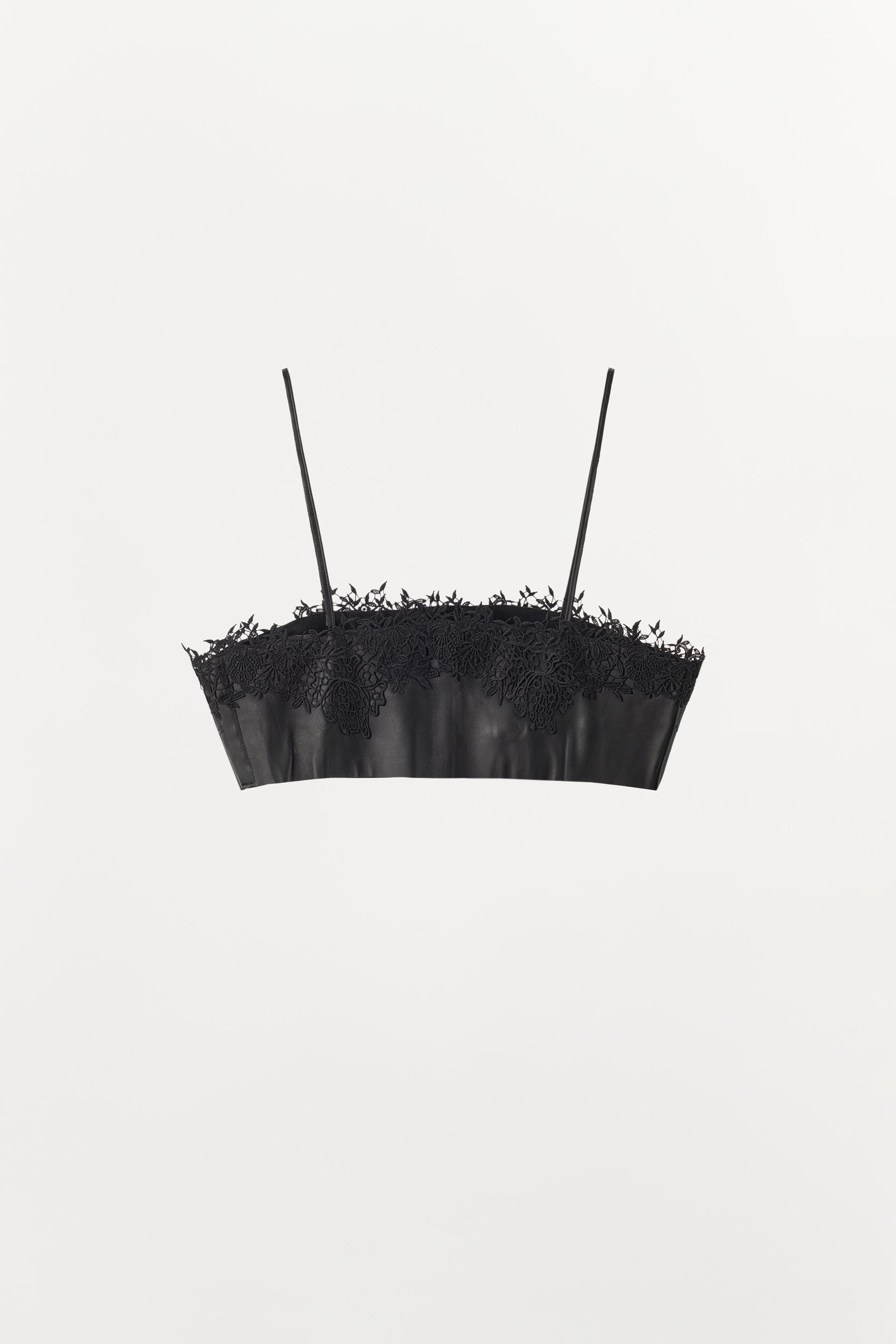 Leather Lace Bralette