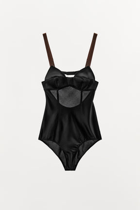 CONTRAST SEAM BODYSUIT