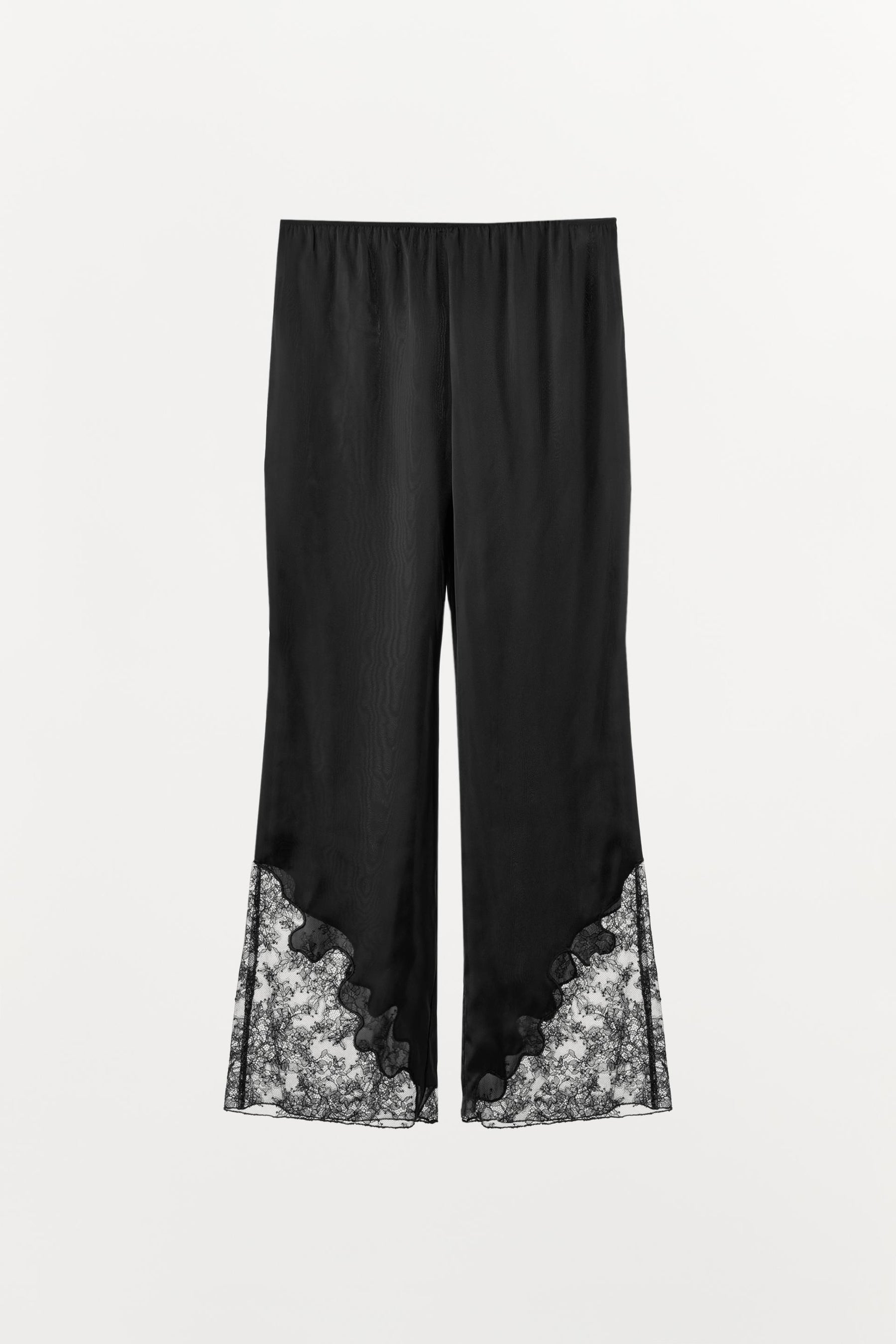 SATIN LACE TROUSERS