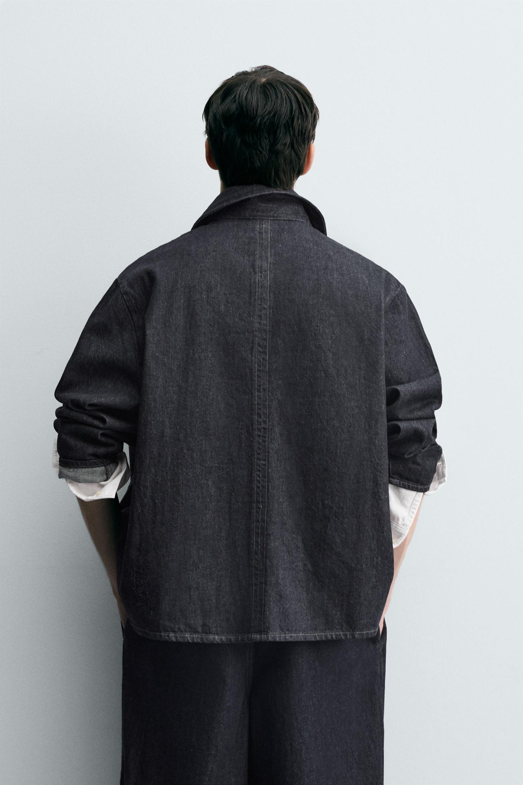 RELAXED FIT DENIM OVERSHIRT - Image 3