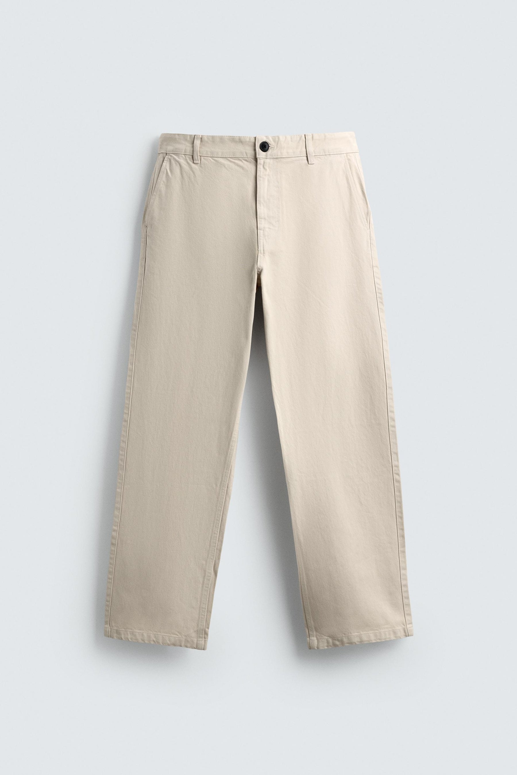STRAIGHT-LEG CHINO TROUSERS - Image 6