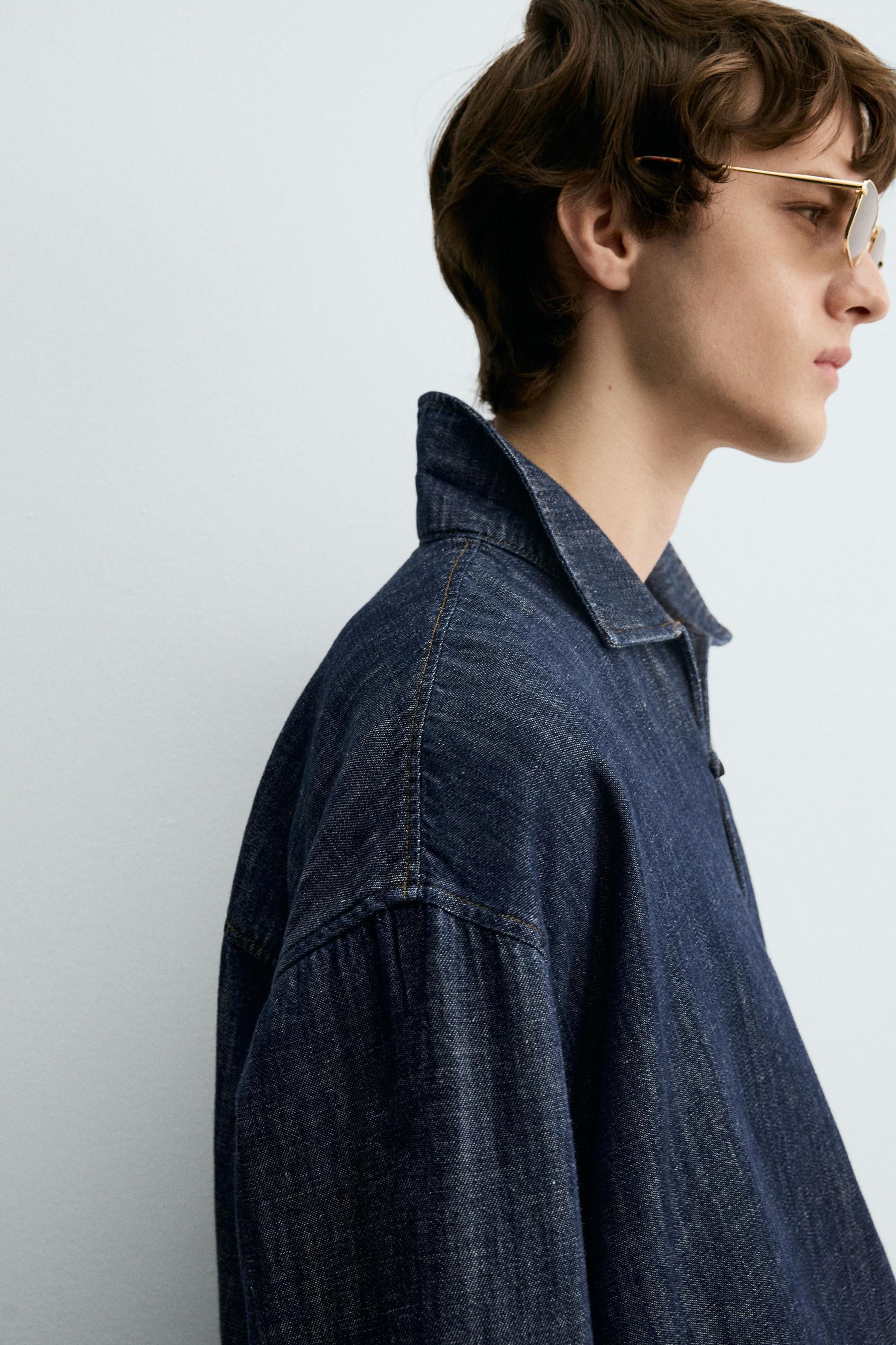 DENIM COTTON-LINEN SHIRT - Image 6