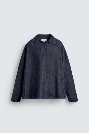 DENIM COTTON-LINEN SHIRT - Image 7