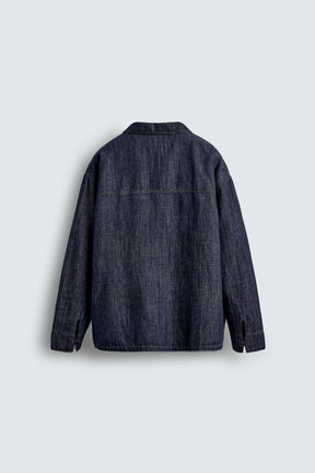DENIM COTTON-LINEN SHIRT - Image 8
