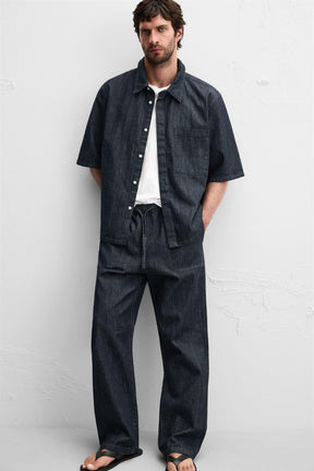 RELAXED FIT DENIM SHIRT - Image 5