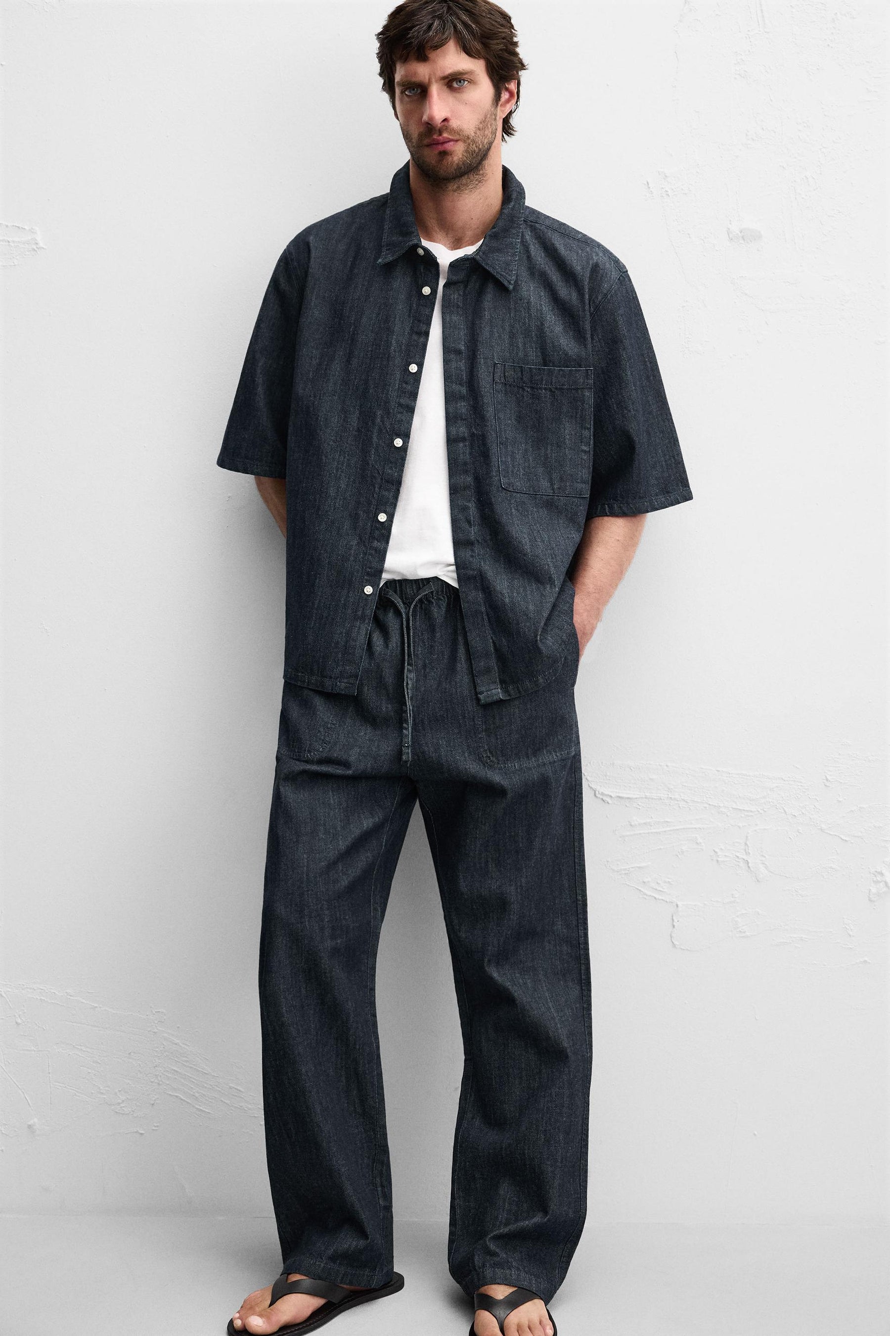 RELAXED FIT DENIM SHIRT - Image 5