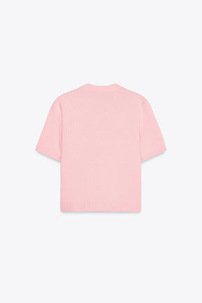 SHORT SLEEVE KNIT CARDIGAN - Image 7