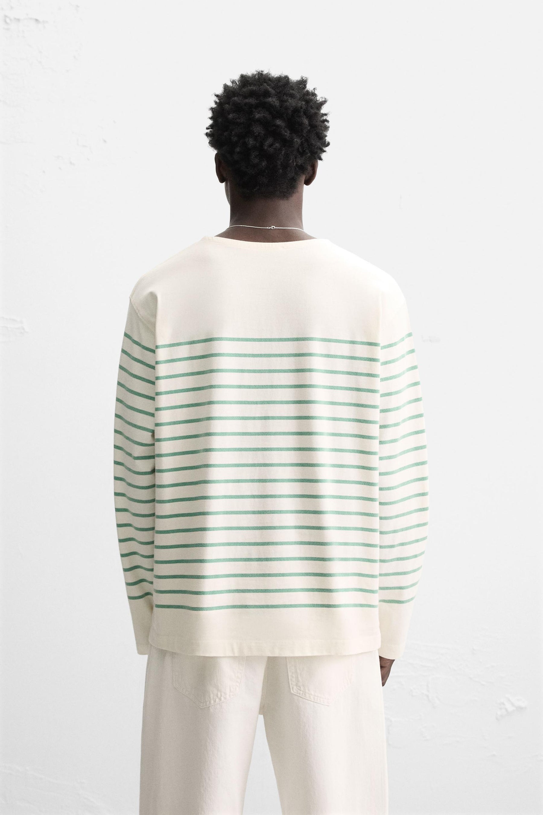 STRIPED JACQUARD T-SHIRT - Image 3
