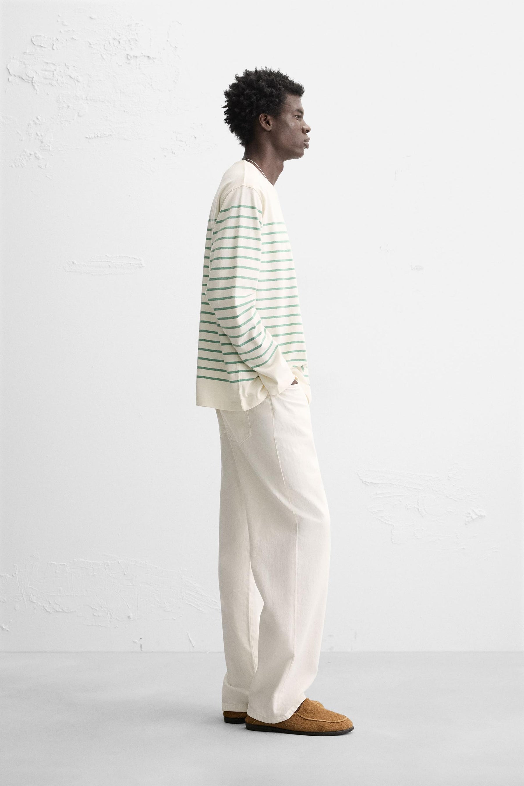 STRIPED JACQUARD T-SHIRT - Image 4