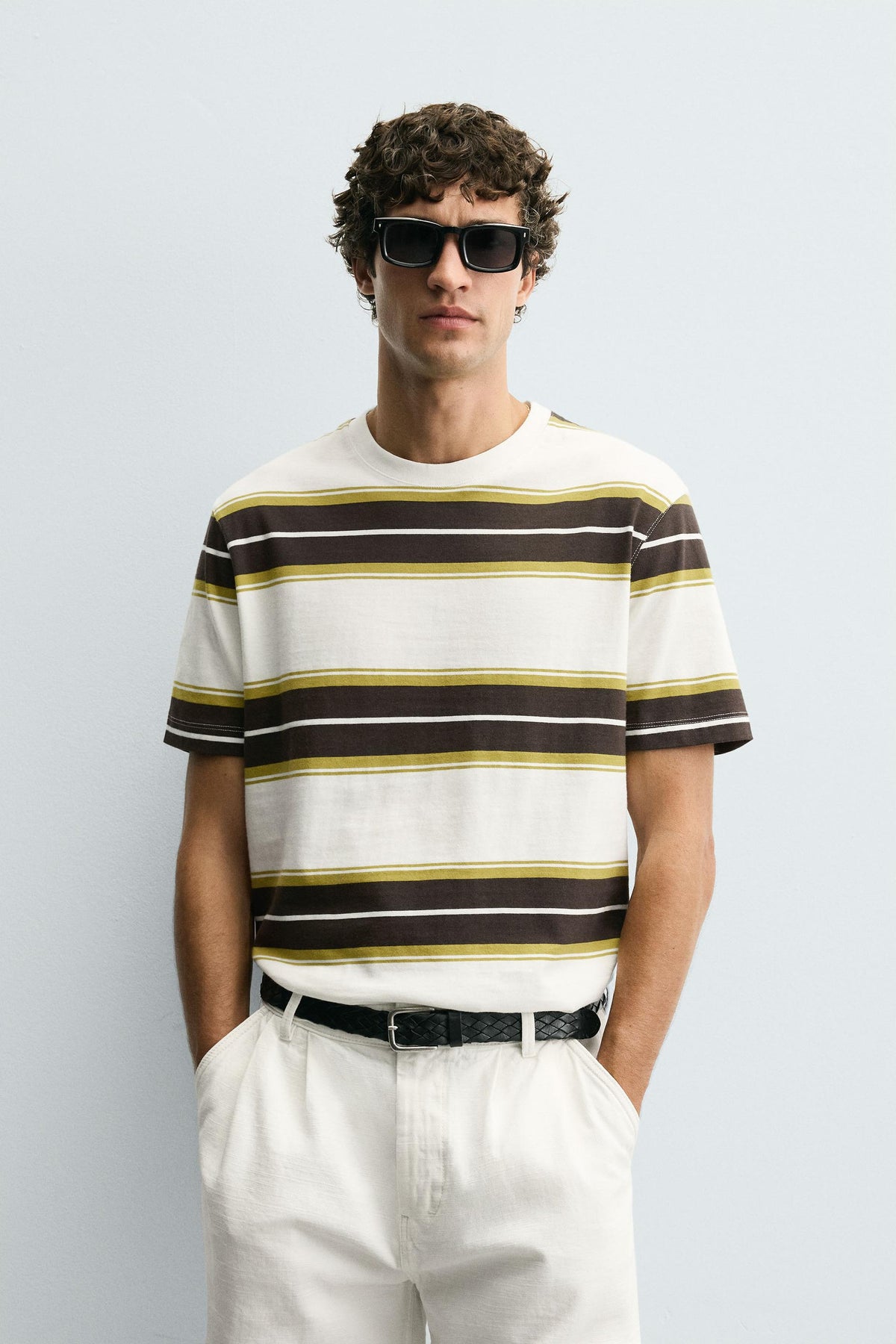 STRIPED JACQUARD T-SHIRT - Image 2