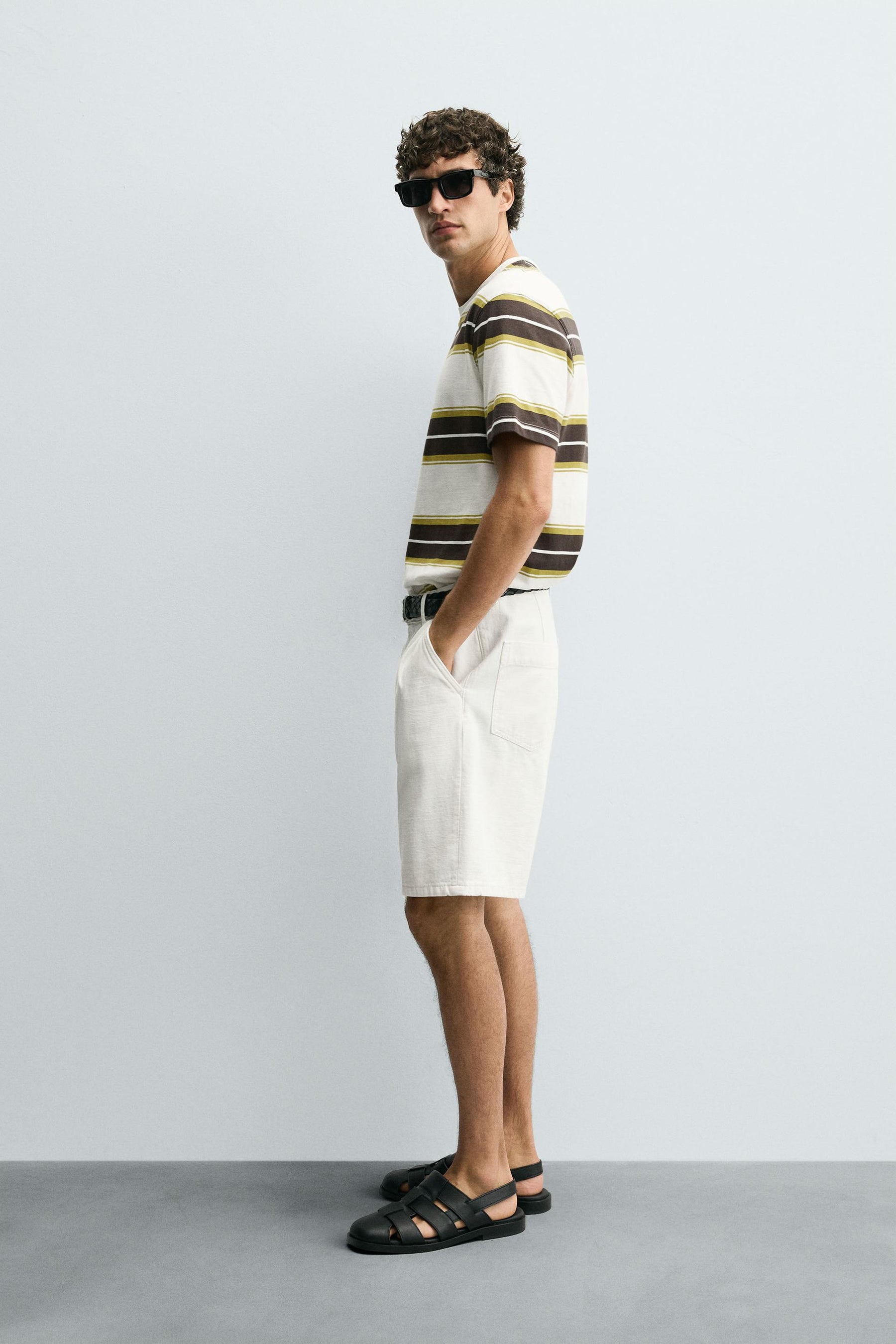 STRIPED JACQUARD T-SHIRT - Image 4