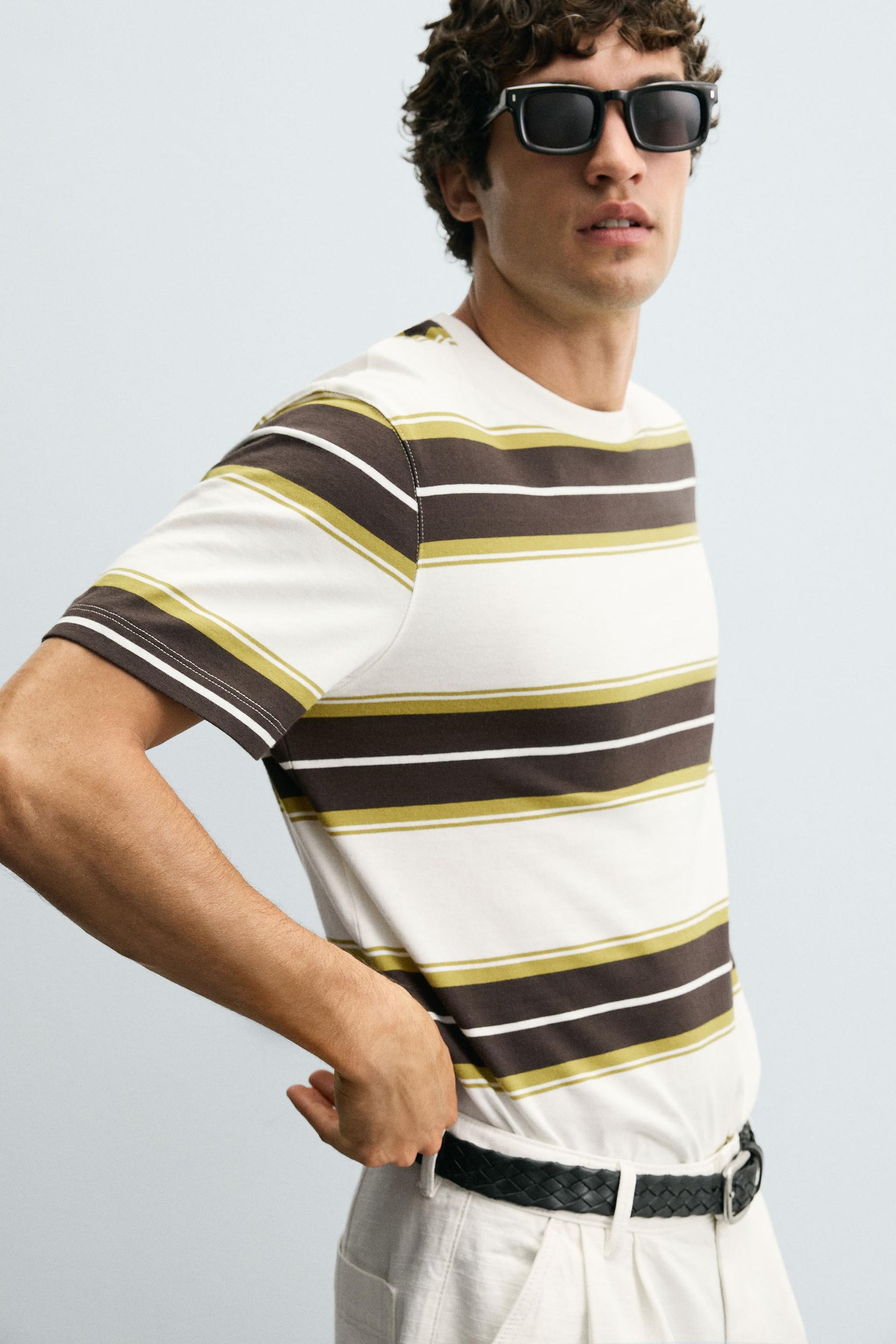 STRIPED JACQUARD T-SHIRT - Image 5