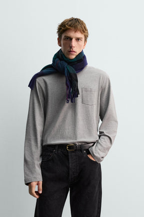 LONG SLEEVE T-SHIRT WITH POCKET AARON LEVINE X - Image 2