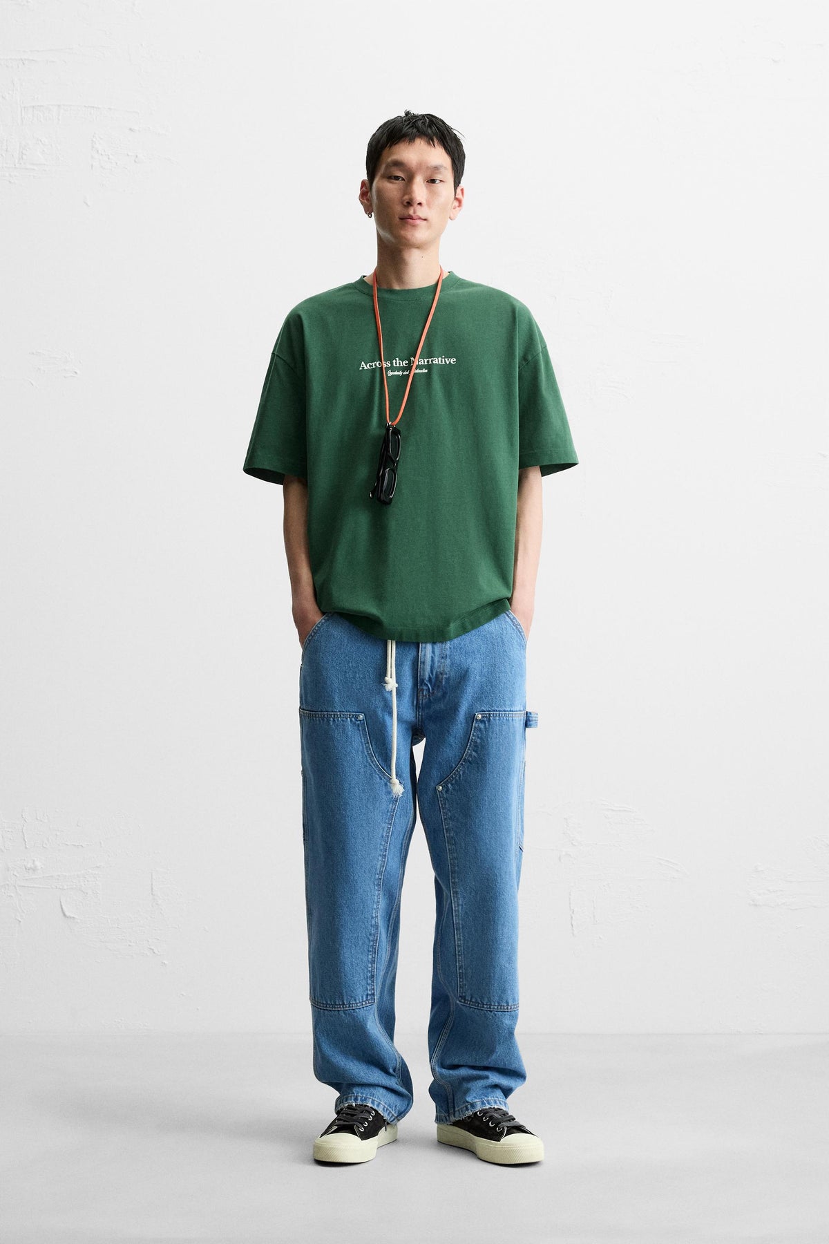 T-SHIRT WITH SLOGAN PRINTS - Image 1