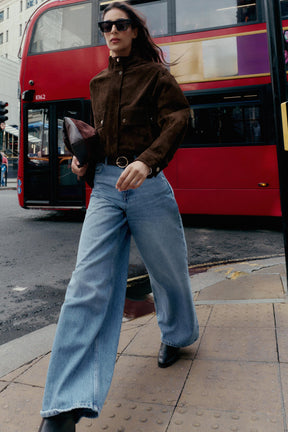 High-Waist Wide-Leg Jeans