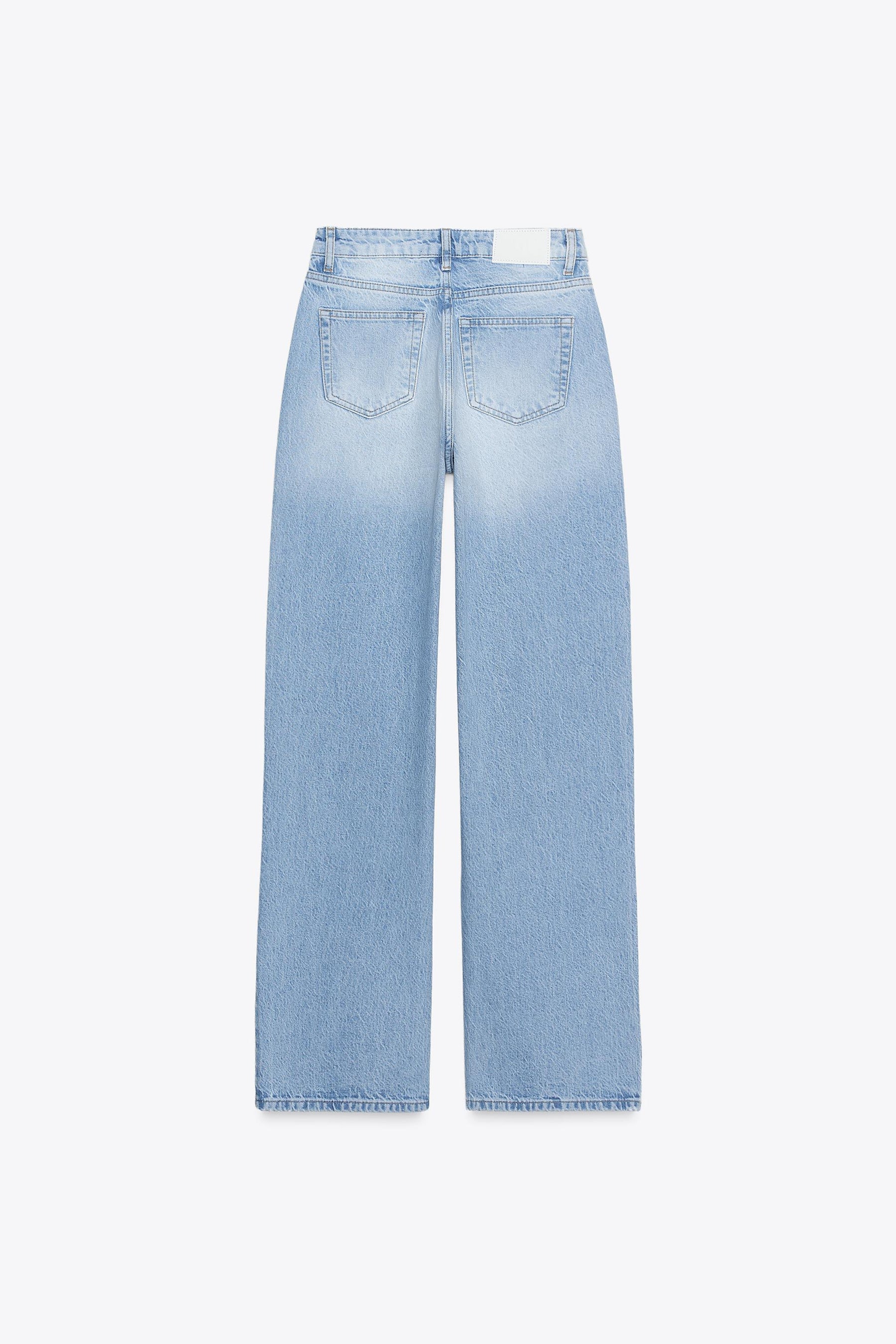 High-waist full-length jeans