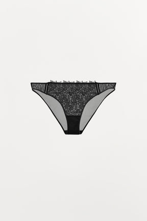 LACE MESH BRIEFS