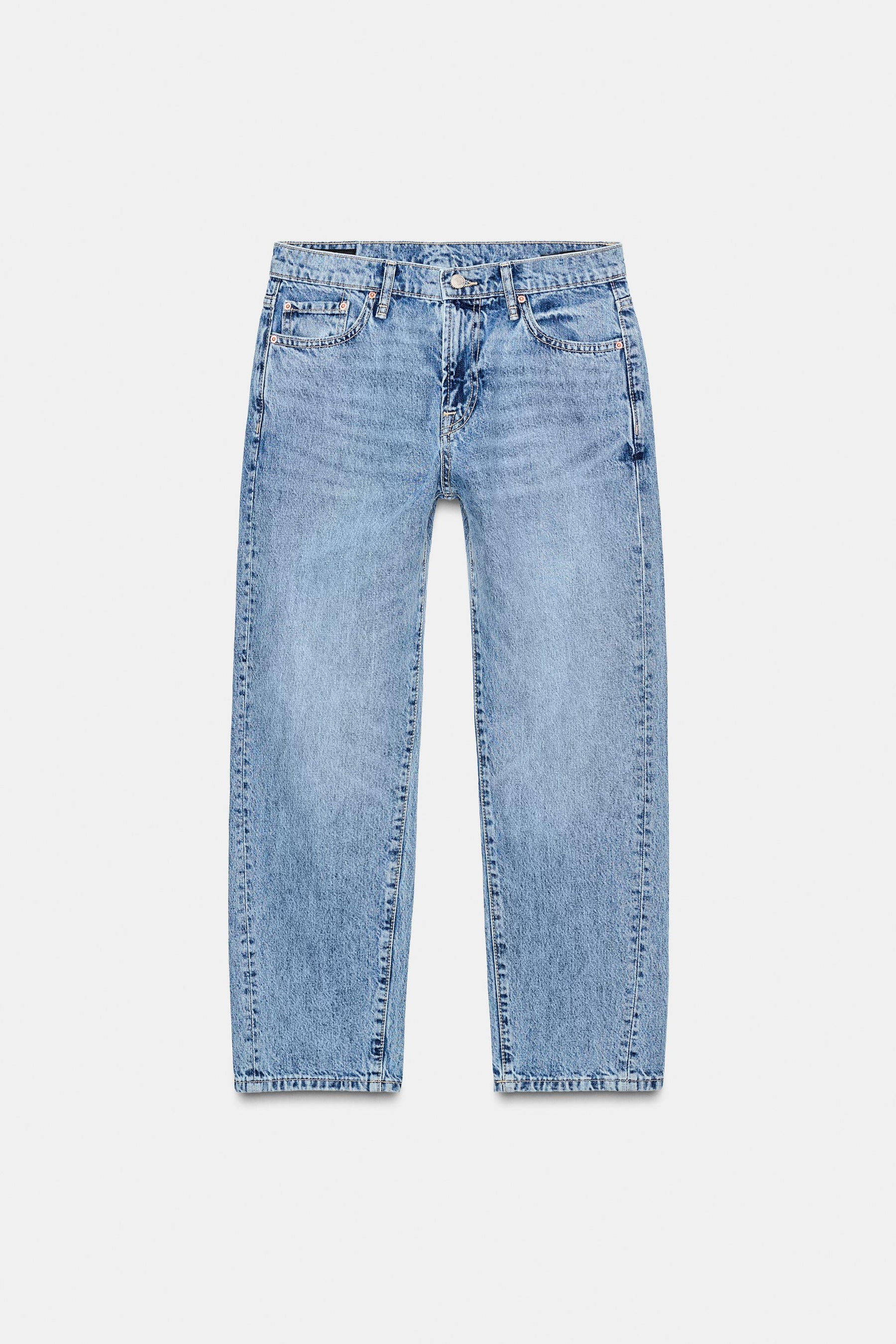Cropped Mid-Rise Jeans