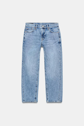 Cropped Mid-Rise Jeans