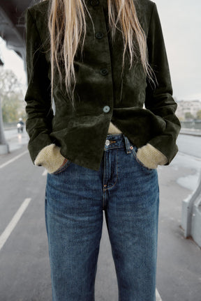 Wide-Leg Cropped Jeans