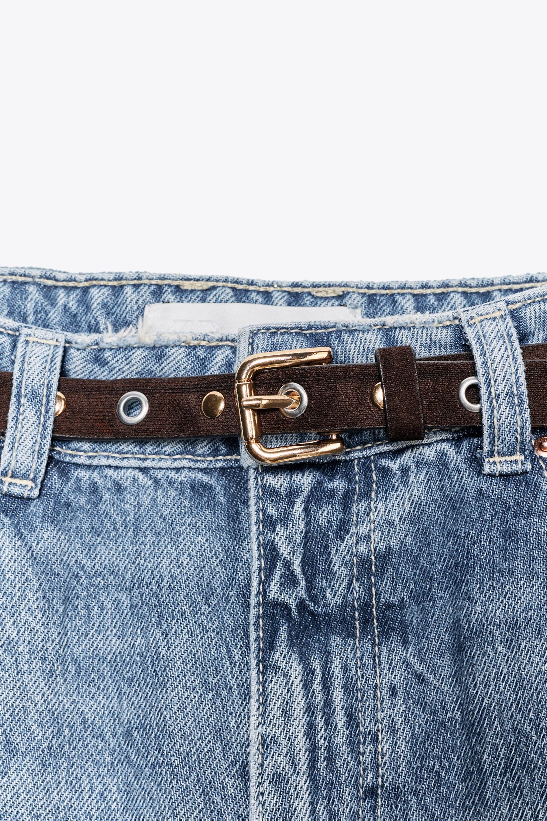 CROPPED HIGH-WAIST JEANS