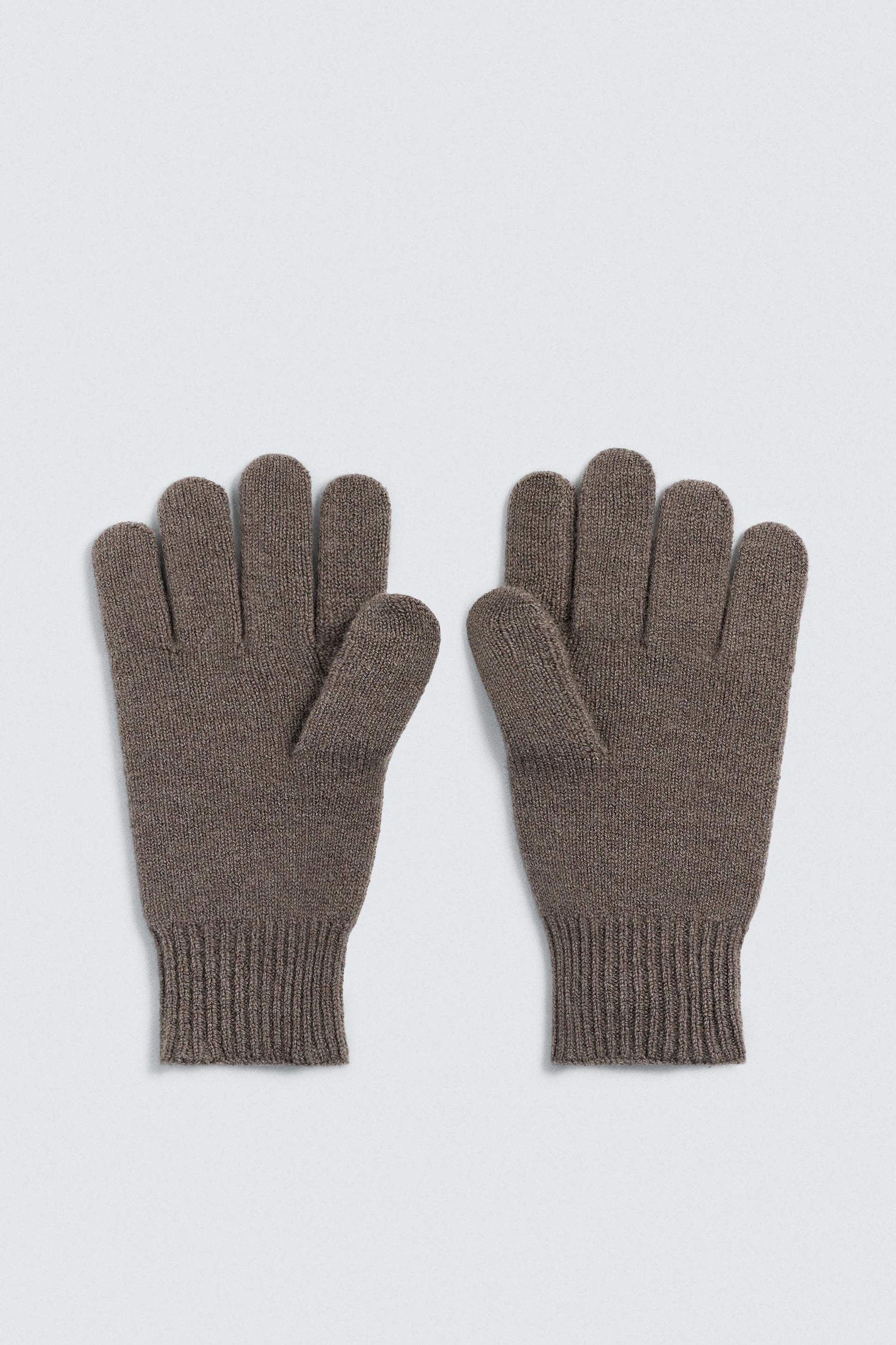 KNITTED WOOL BLEND GLOVES - Image 2