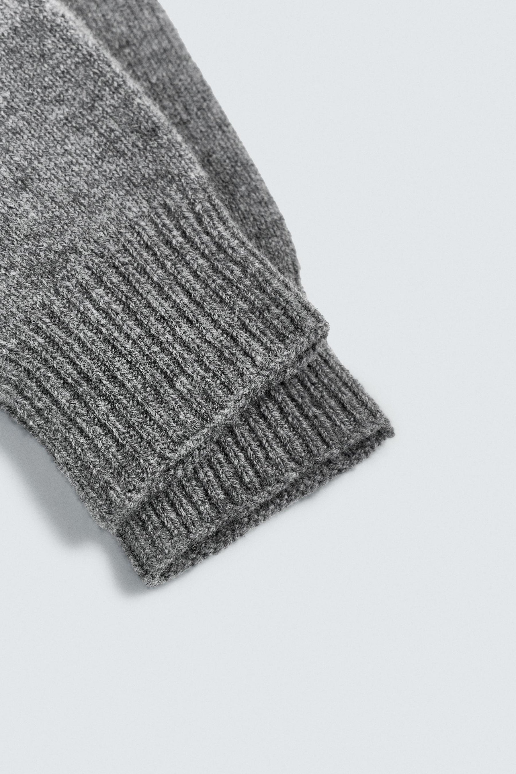 KNITTED WOOL BLEND GLOVES - Image 3