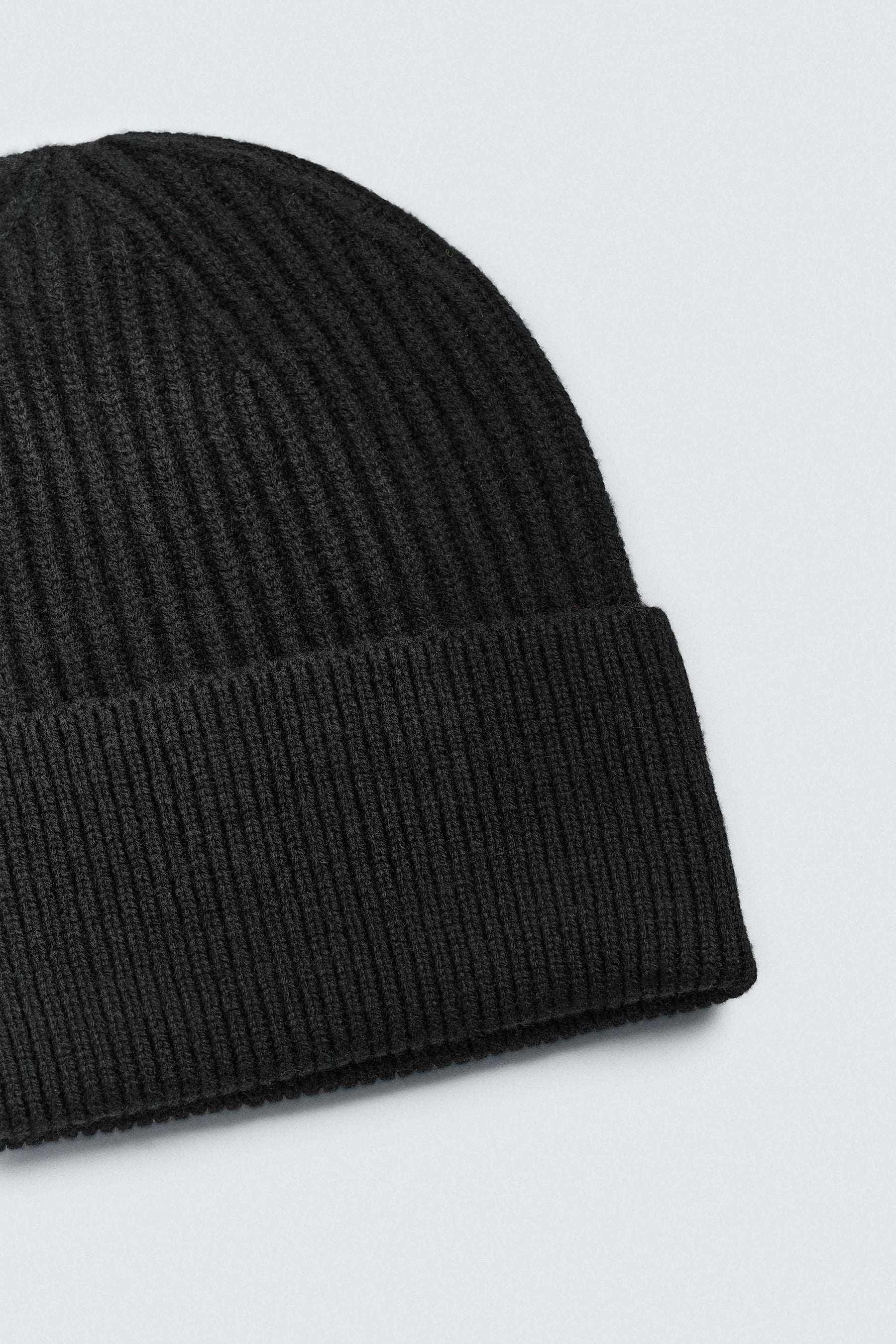 WOOL BLEND KNIT BEANIE - Image 2