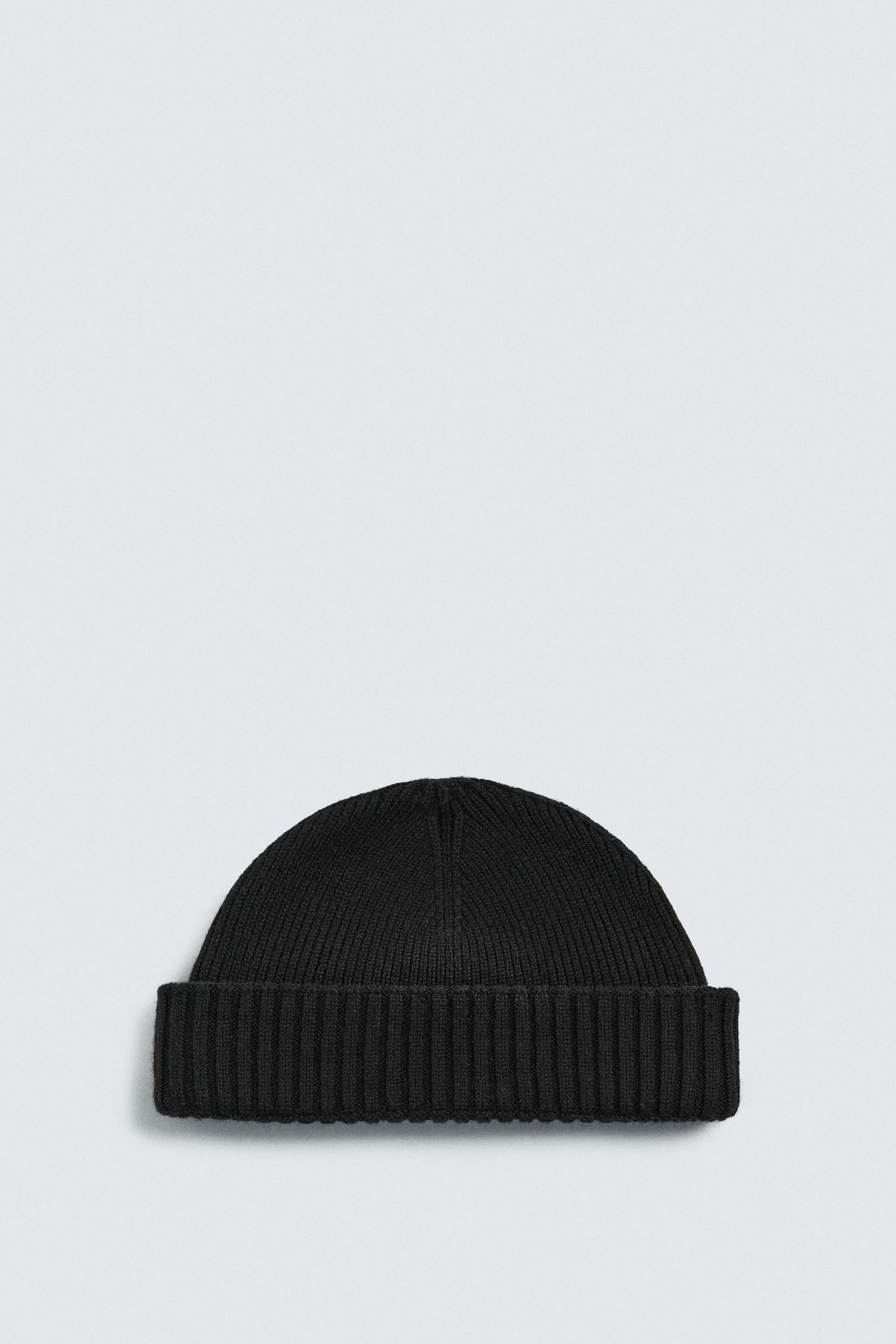 SHORT WOOL BLEND BEANIE - Image 1
