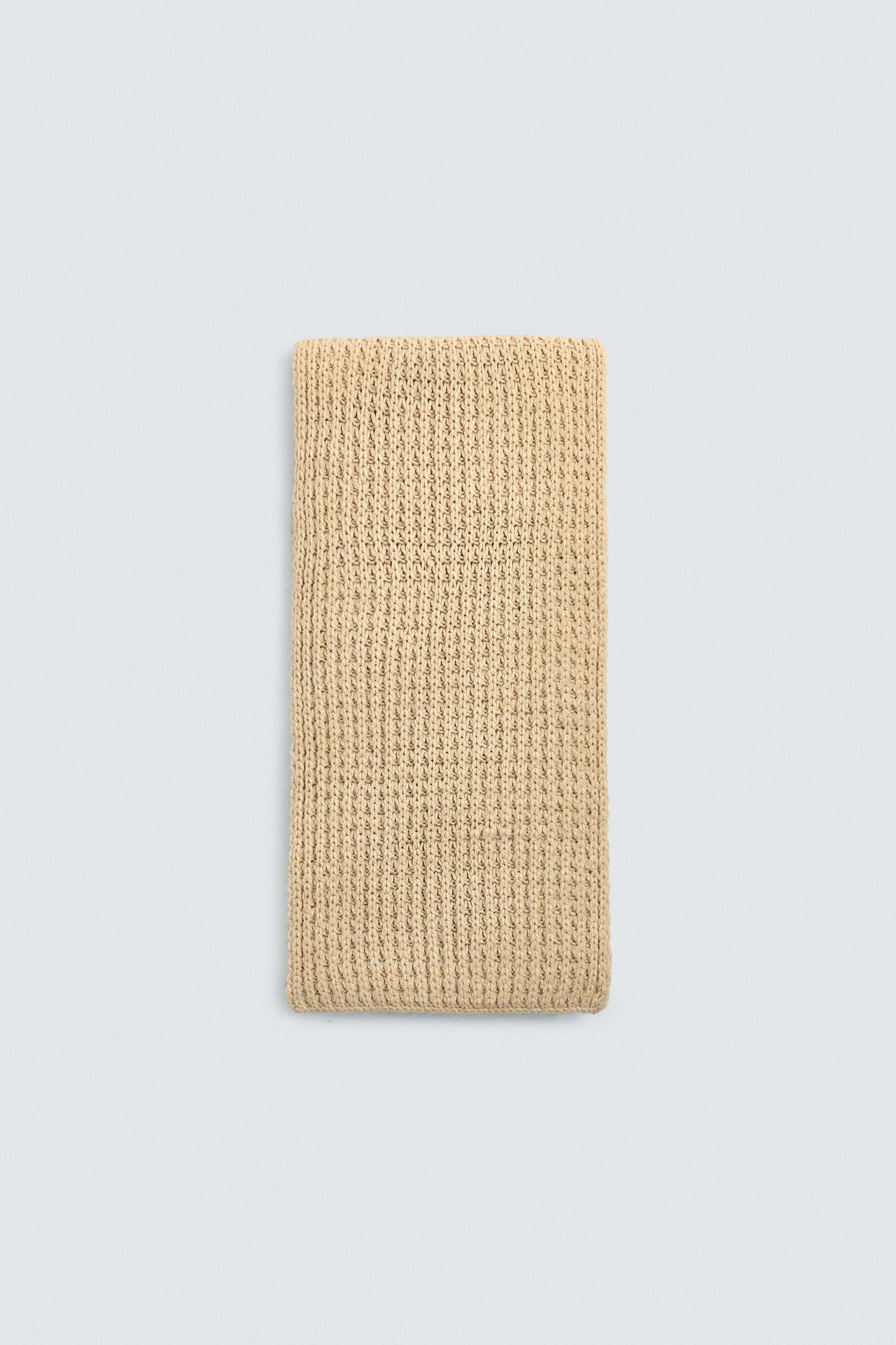 LIMITED EDITION WAFFLE KNIT SCARF - Image 3