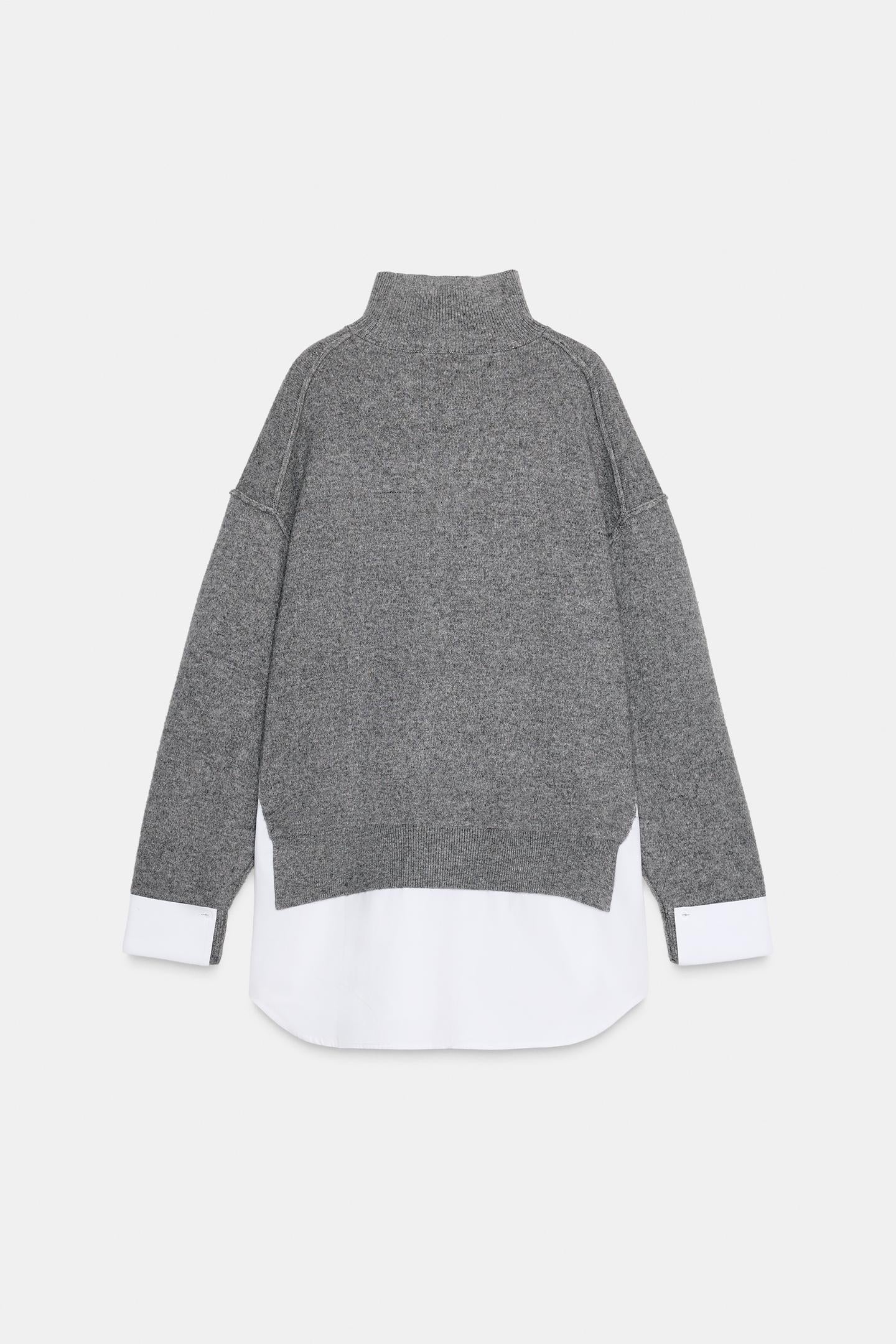 Poplin Mix Pullover 
