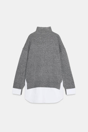KNIT CONTRAST JUMPER