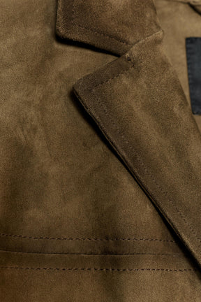 Oversized Suede Leather Jacket