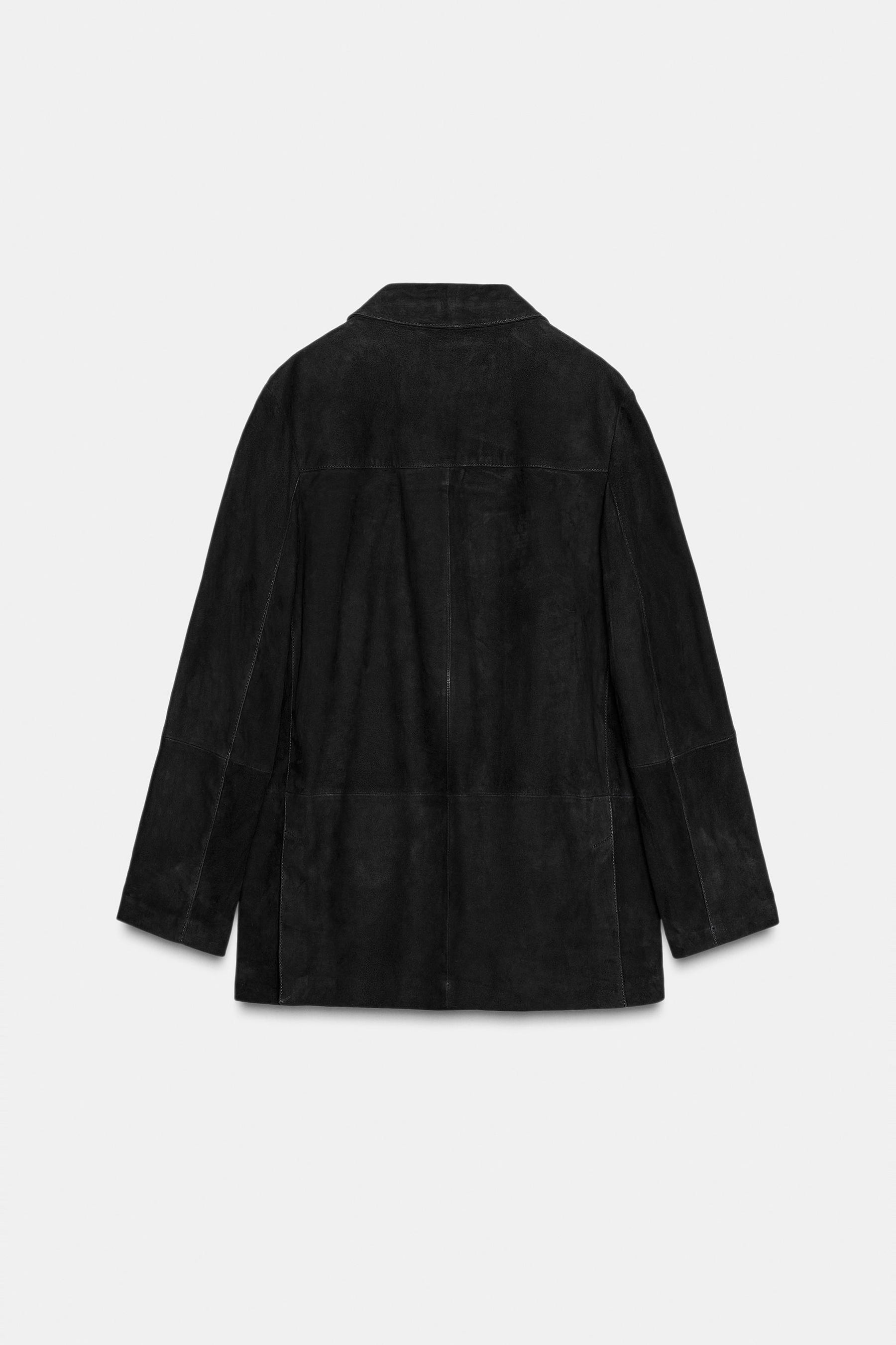 Oversized suede limited jacket