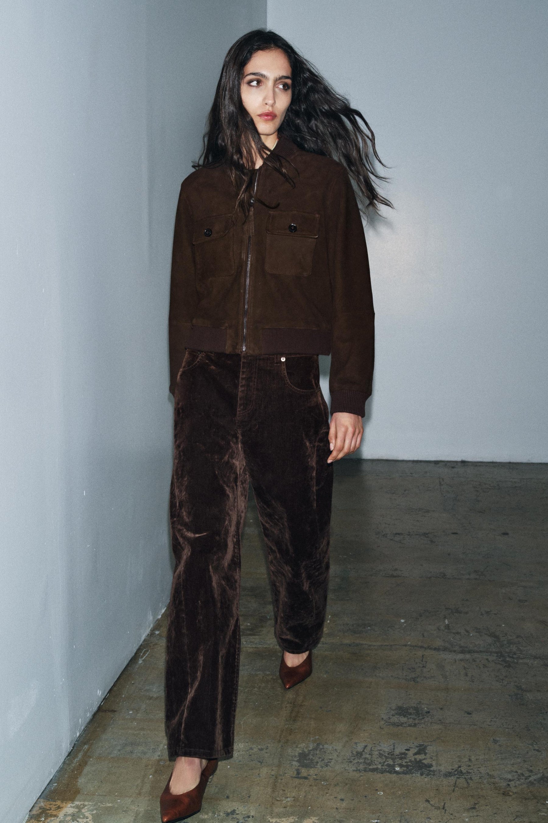 SUEDE LEATHER BOMBER JACKET - Image 3